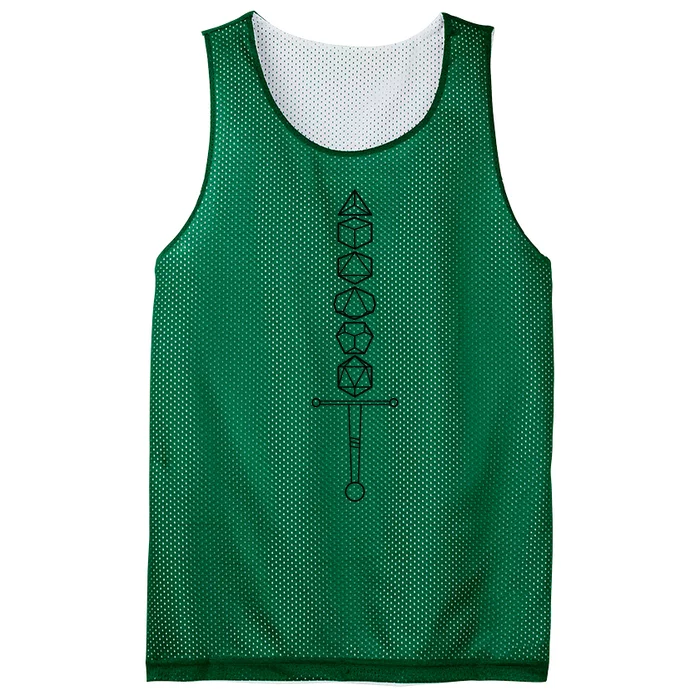 Choose Your Weapon Dark Dice Sword Mesh Reversible Basketball Jersey Tank