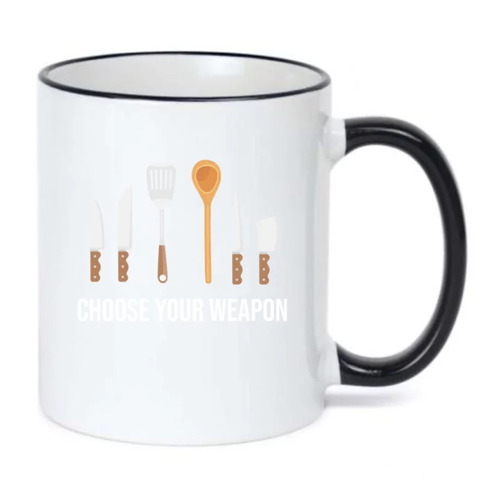 Choose Your Weapon Chef Cook Cooking Gift Black Color Changing Mug