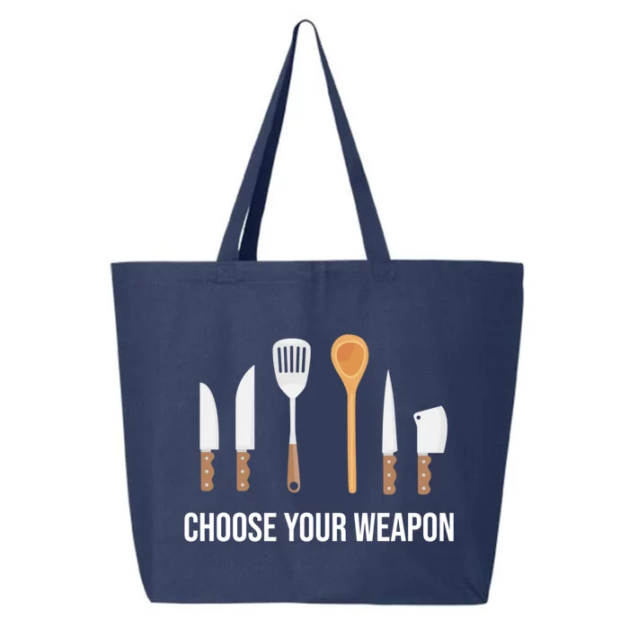 Choose Your Weapon Chef Cook Cooking Gift 25L Jumbo Tote