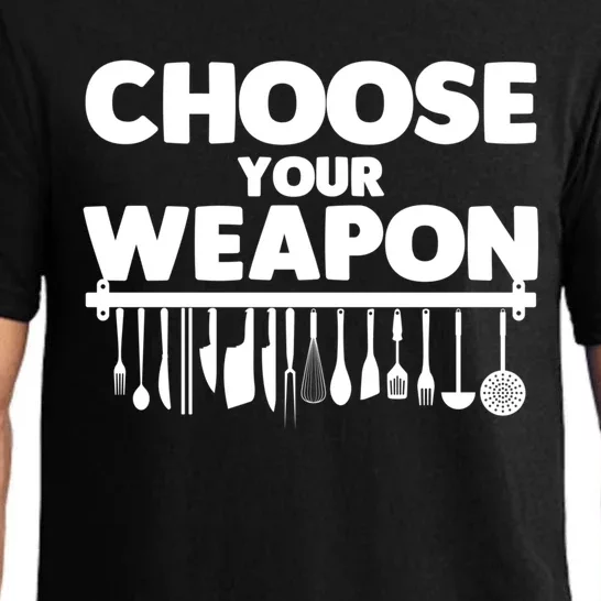 Choose Your Weapon Cutlery Cook Gourmet Cuisine Ager Gift Pajama Set