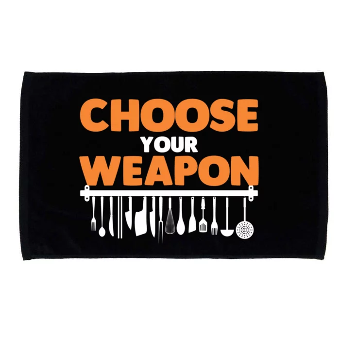 Choose Your Weapon Cutlery Cook Gourmet Cuisine Ager Gift Microfiber Hand Towel