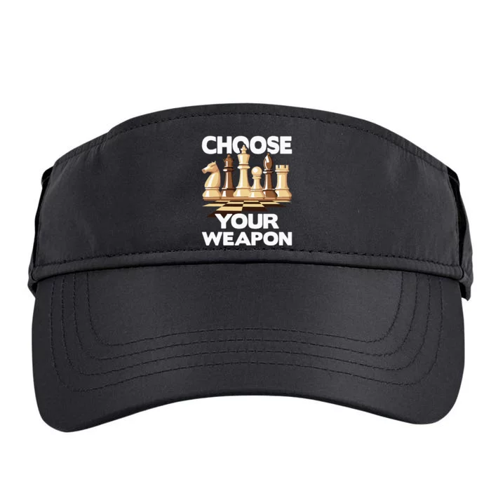 Choose Your Weapon Chess Player Chess Lover Adult Drive Performance Visor