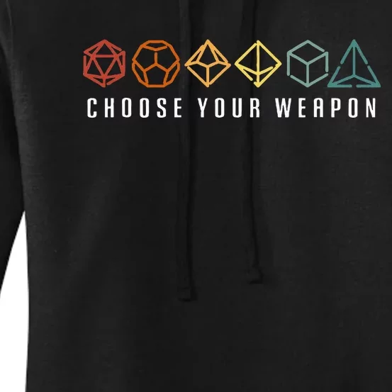 Choose Your Weapon In The Board Game Women's Pullover Hoodie