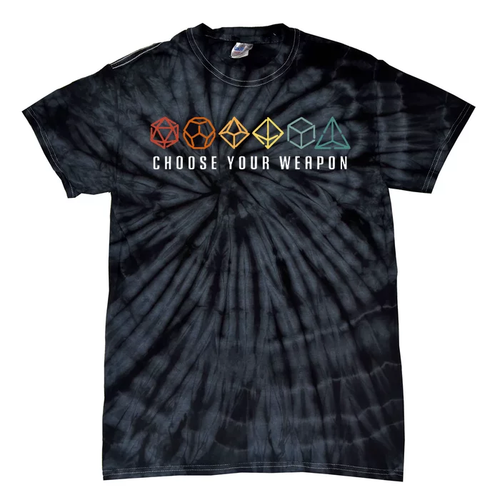 Choose Your Weapon In The Board Game Tie-Dye T-Shirt