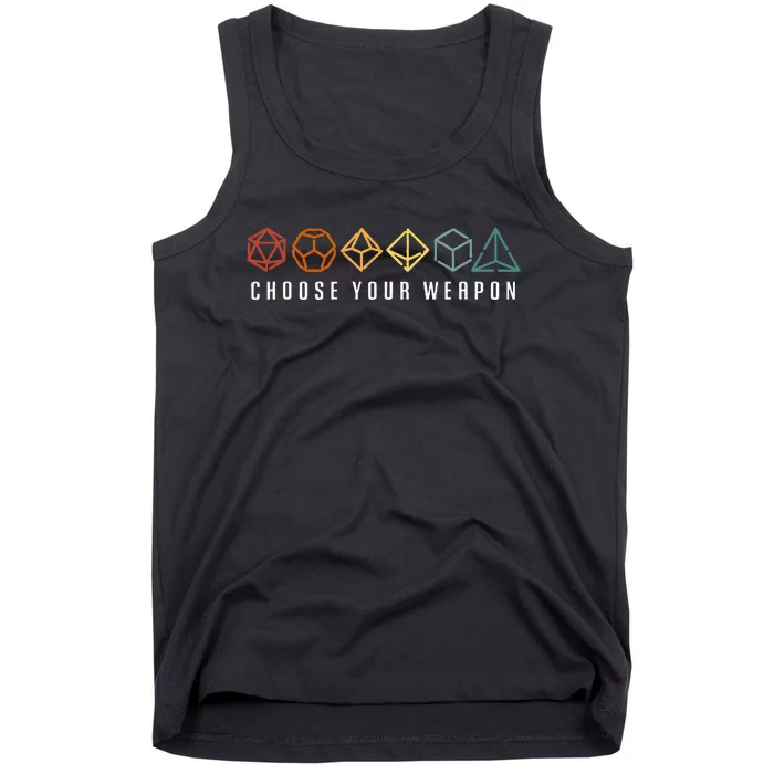 Choose Your Weapon In The Board Game Tank Top