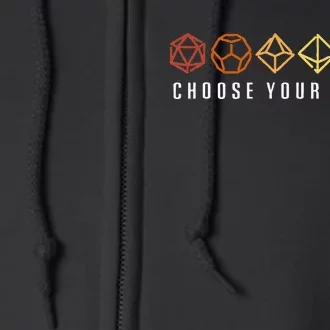 Choose Your Weapon In The Board Game Full Zip Hoodie