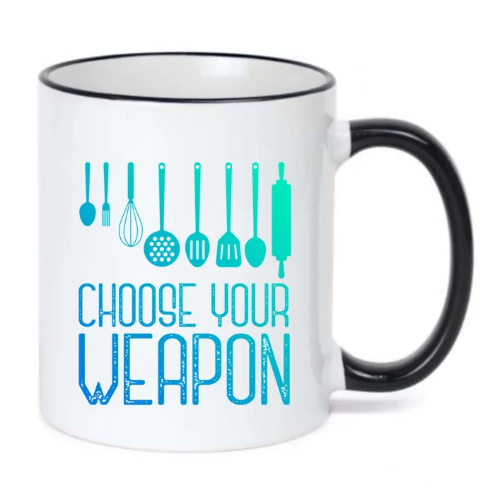 Choose Your Weapon Cook Funny Gift Black Color Changing Mug