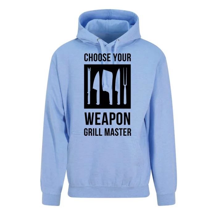 Choose Your Weapon Grill Master Cooking And Grill Meaningful Gift Unisex Surf Hoodie