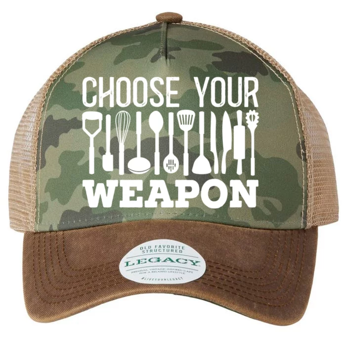 Choose Your Weapon Restaurant Cook Gift Legacy Tie Dye Trucker Hat