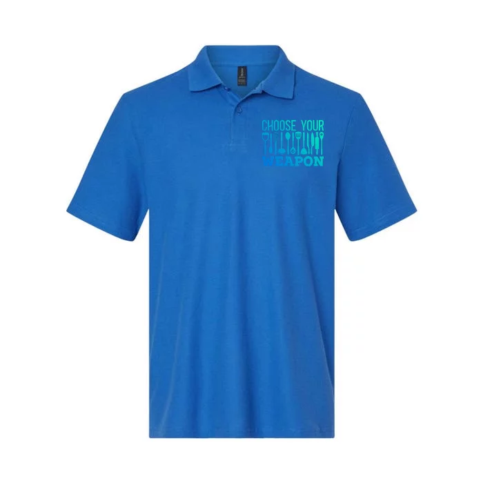 Choose Your Weapon Restaurant Cook Great Gift Softstyle Adult Sport Polo