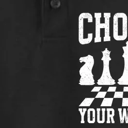 Choose Your Weapon Chess Player Dry Zone Grid Performance Polo