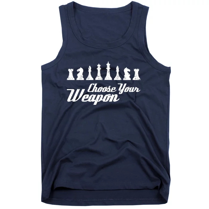 Choose Your Weapon Chess Tank Top