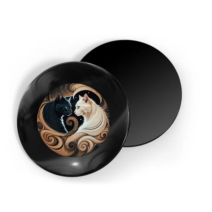 Cats Yin Yang Magnet