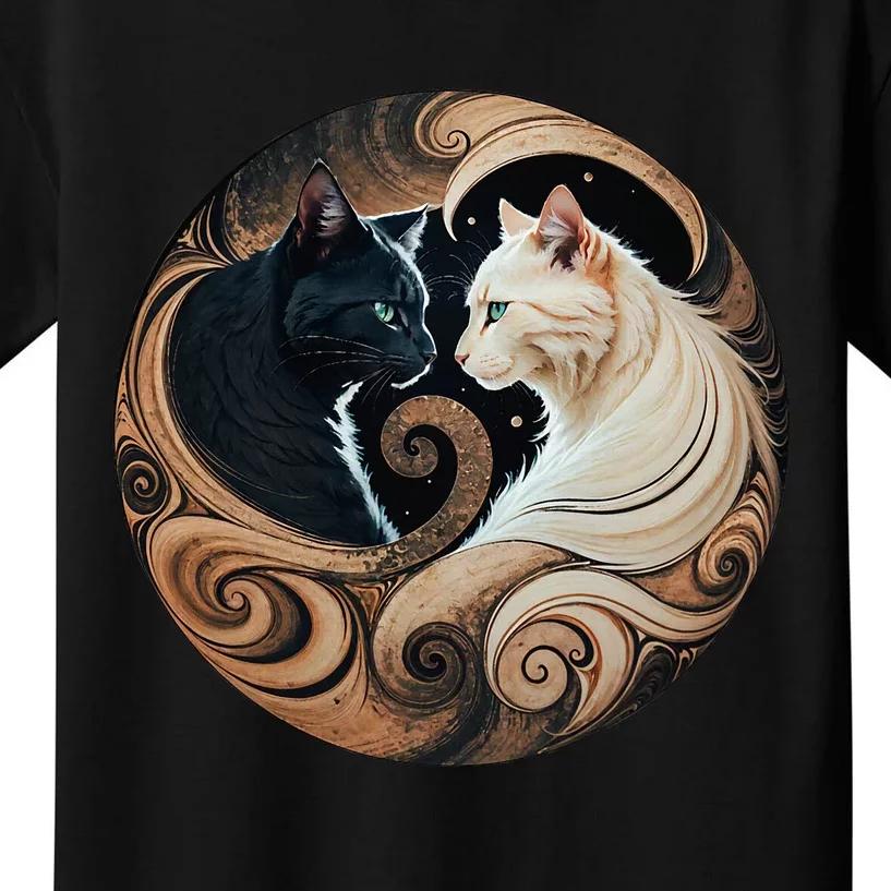 Cats Yin Yang Kids T-Shirt