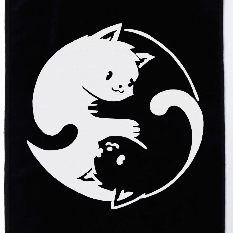 Chinese Yin Yang Cat Symbol funny animal Platinum Collection Golf Towel