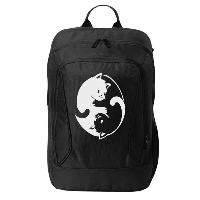 Chinese Yin Yang Cat Symbol City Backpack