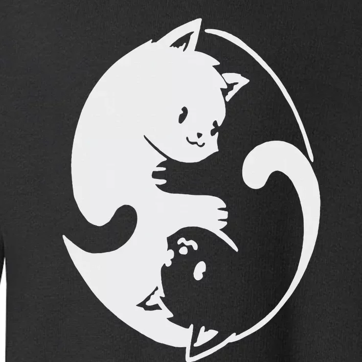 Chinese Yin Yang Cat Symbol Toddler Sweatshirt