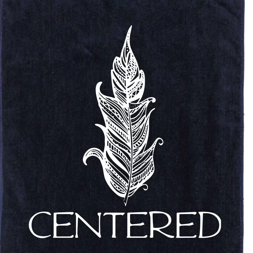 Centered Yoga Zen Meditation Namaste Platinum Collection Golf Towel