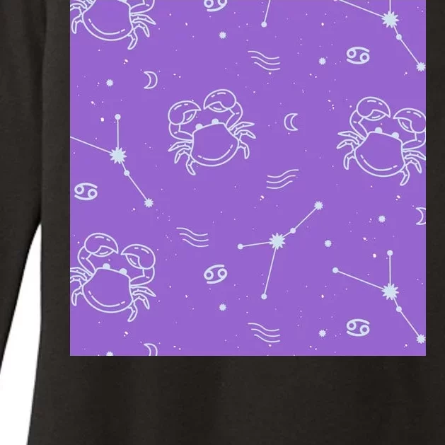 Cancer Zodiac Astrology Womens CVC Long Sleeve Shirt