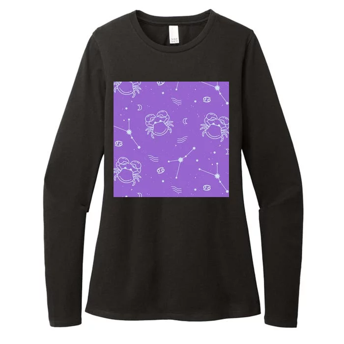 Cancer Zodiac Astrology Womens CVC Long Sleeve Shirt