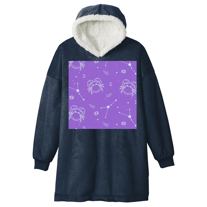 Cancer Zodiac Astrology Hooded Wearable Blanket