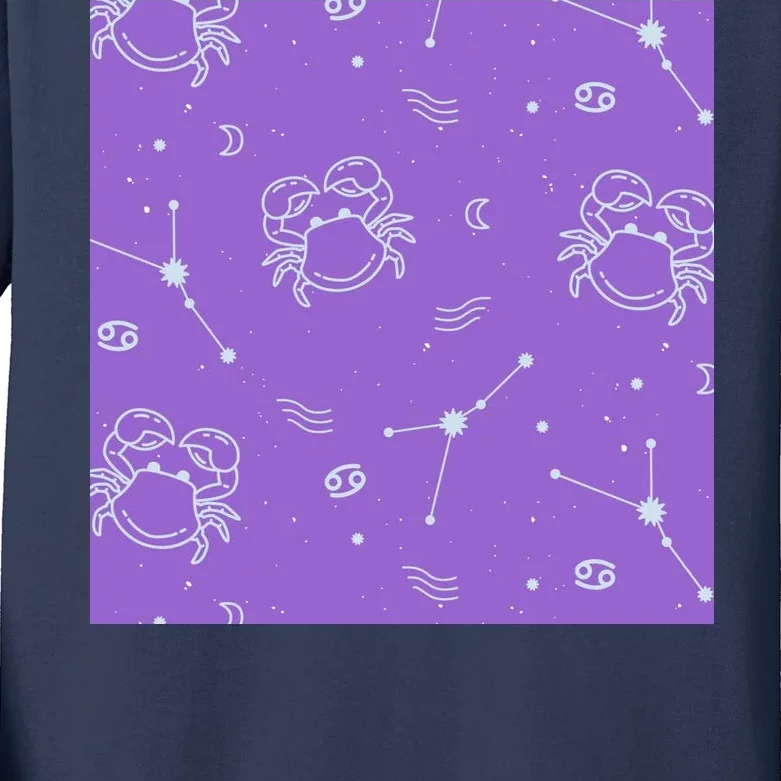 Cancer Zodiac Astrology Kids Long Sleeve Shirt