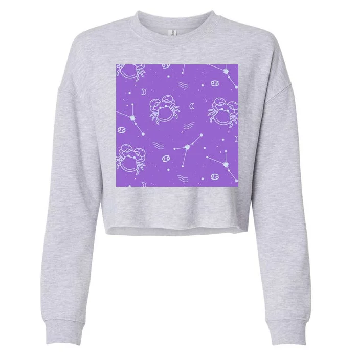 Cancer Zodiac Astrology Cropped Pullover Crew