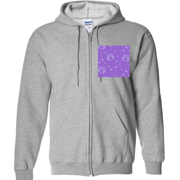 Cancer Zodiac Astrology Full Zip Hoodie