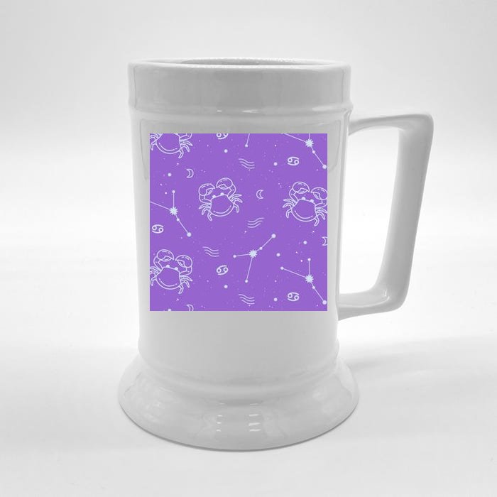 Cancer Zodiac Astrology Front & Back Beer Stein