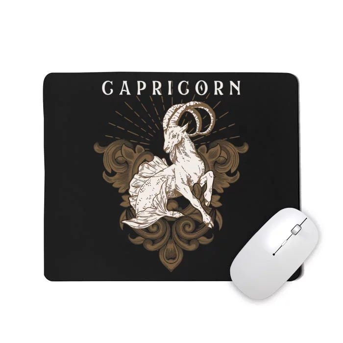 Capricorn Zodiac Astrology Horoscope Birthday Sun Sign Mousepad