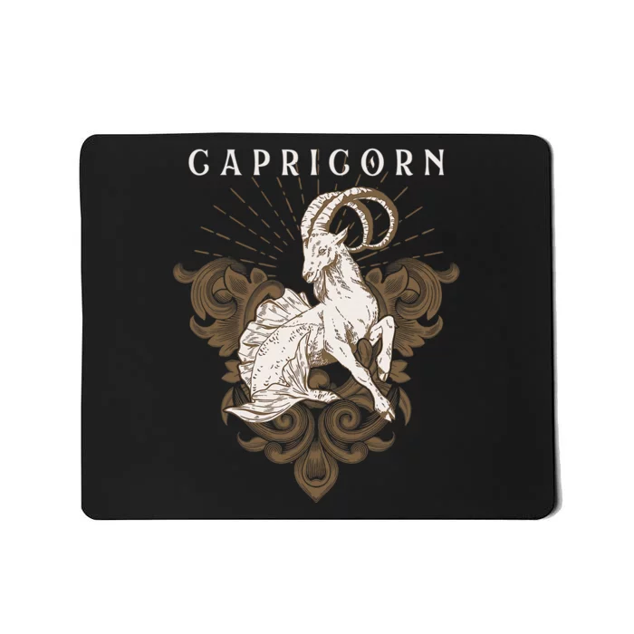 Capricorn Zodiac Astrology Horoscope Birthday Sun Sign Mousepad