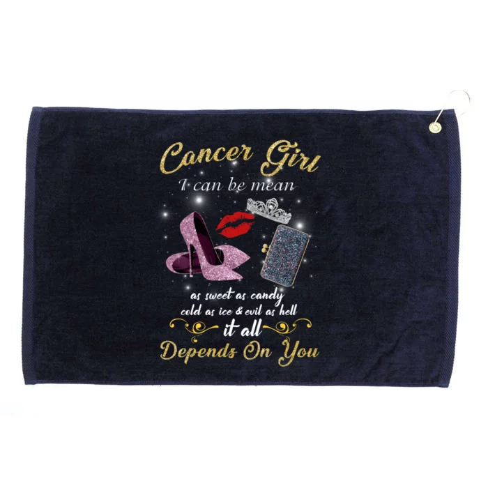 Cancer Zodiac Birthday Decorations Funny Gift Gift Grommeted Golf Towel