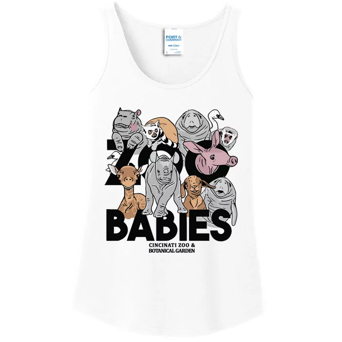 Cincinnati Zoo Babies Ladies Essential Tank