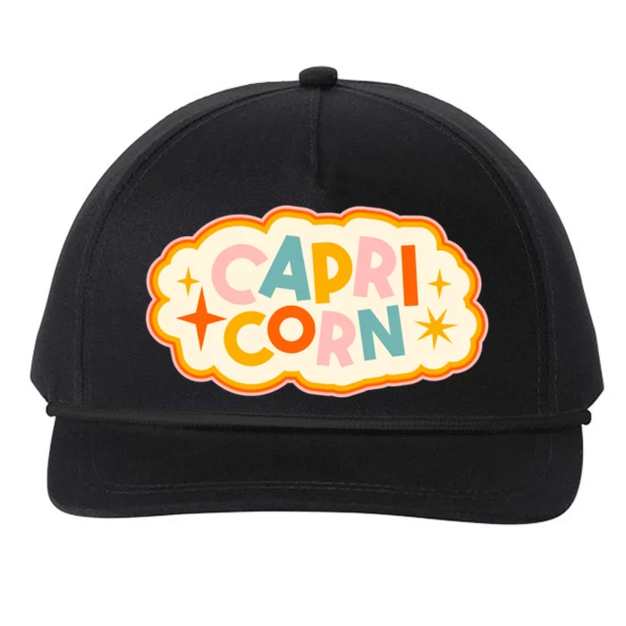 Capricorn Zodiac Birthday Snapback Five-Panel Rope Hat