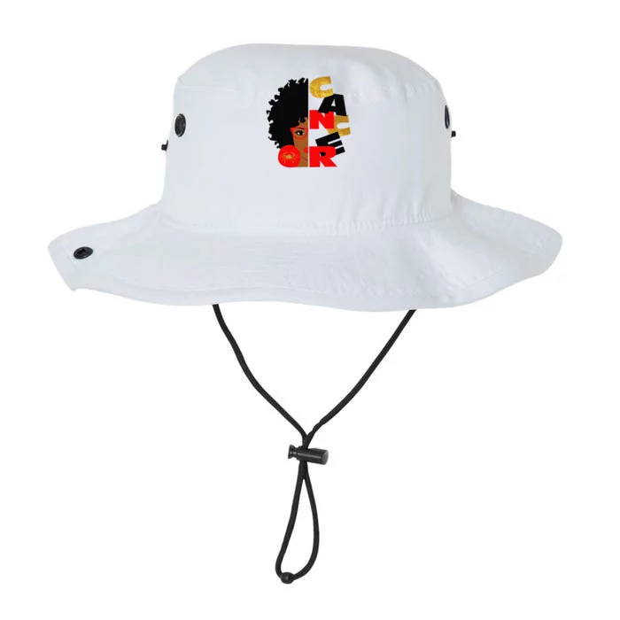 Cancer Zodiac Black Afro Pride Birthday Love Legacy Cool Fit Booney Bucket Hat