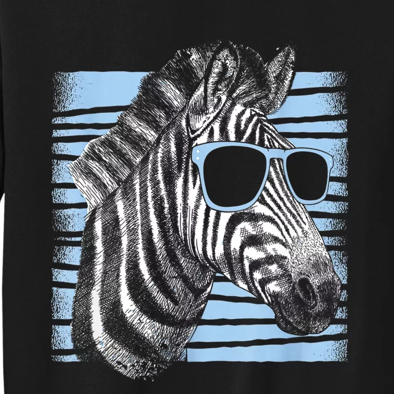 Cool Zebra Birthday Party Gifts Cute Zebra Lovers Tall Sweatshirt