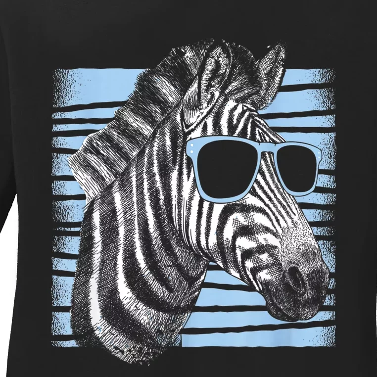 Cool Zebra Birthday Party Gifts Cute Zebra Lovers Ladies Long Sleeve Shirt