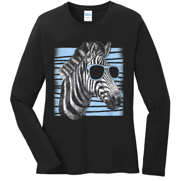 Cool Zebra Birthday Party Gifts Cute Zebra Lovers Ladies Long Sleeve Shirt