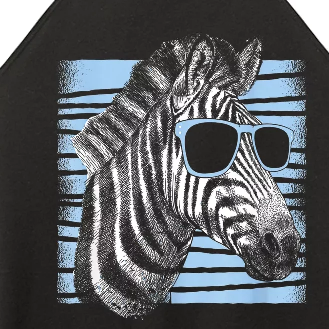 Cool Zebra Birthday Party Gifts Cute Zebra Lovers Women’s Perfect Tri Rocker Tank