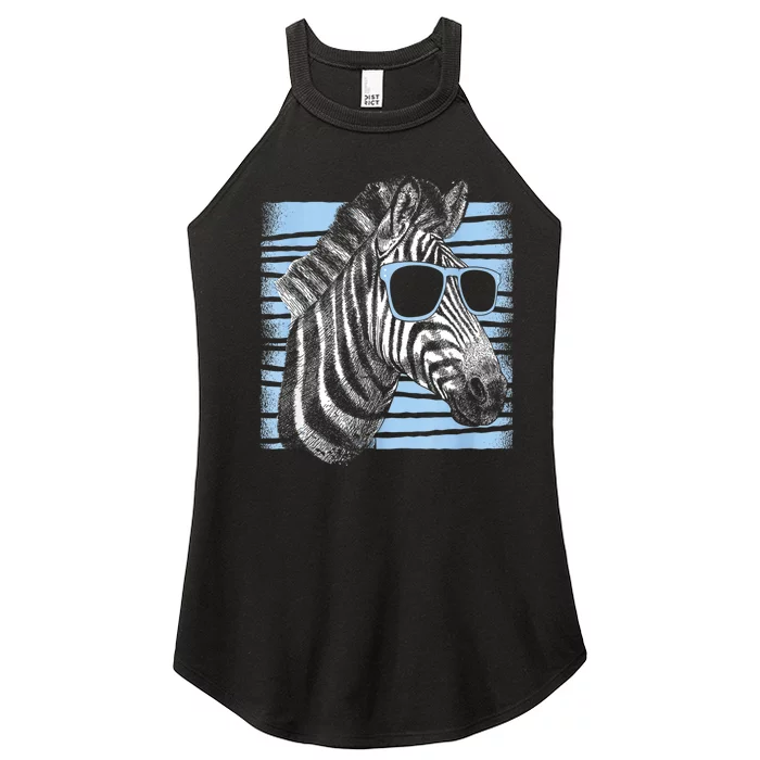 Cool Zebra Birthday Party Gifts Cute Zebra Lovers Women’s Perfect Tri Rocker Tank