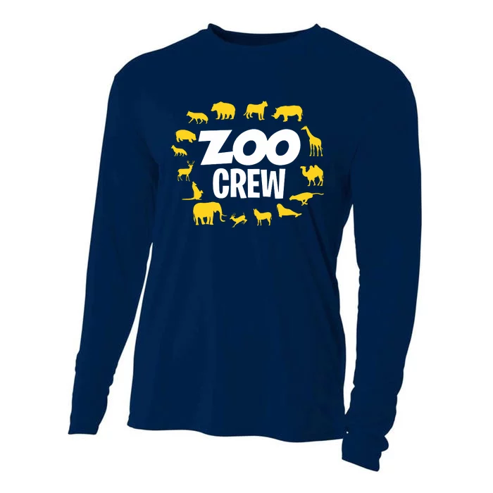 Cool Zoo Crew Zookeeper Funny Future Zoologist Zoo Animals Cooling Performance Long Sleeve Crew