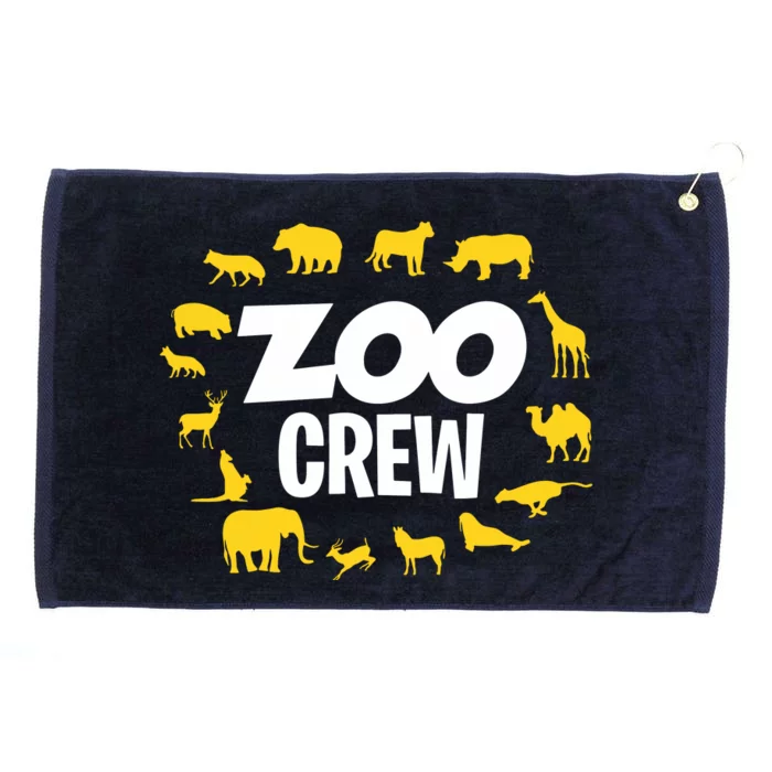 Cool Zoo Crew Zookeeper Funny Future Zoologist Zoo Animals Grommeted Golf Towel