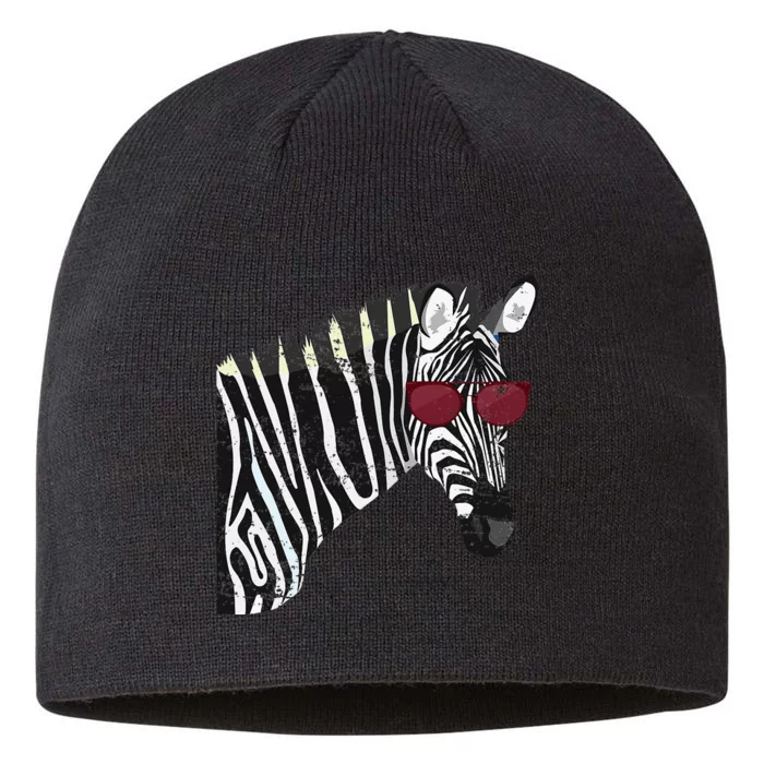 Cool Zebra 8 1/2in Sustainable Knit Beanie