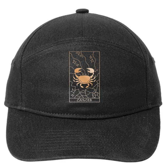 Cancer Zodiac 7-Panel Snapback Hat