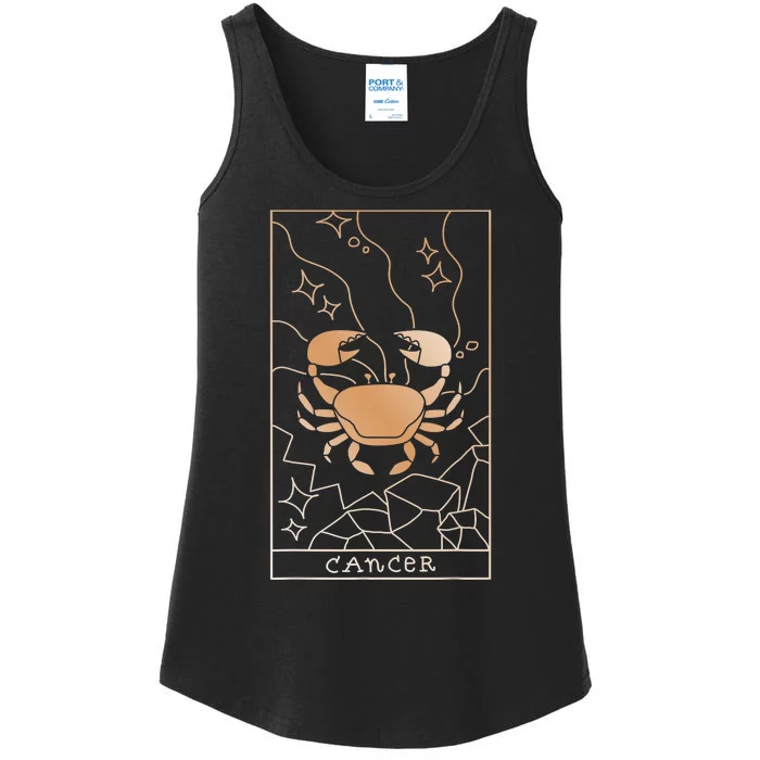 Cancer Zodiac Ladies Essential Tank