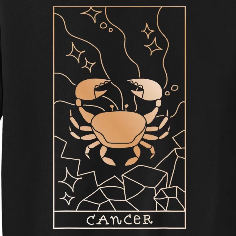 Cancer Zodiac Tall Sweatshirt