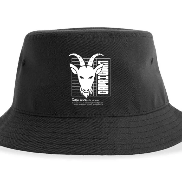 Capricorn Zodiac Definition Sustainable Bucket Hat