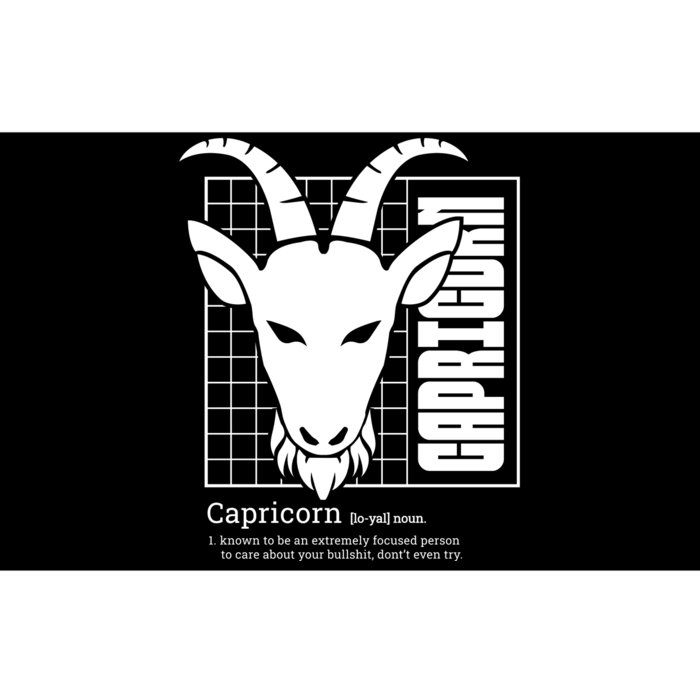 Capricorn Zodiac Definition Bumper Sticker