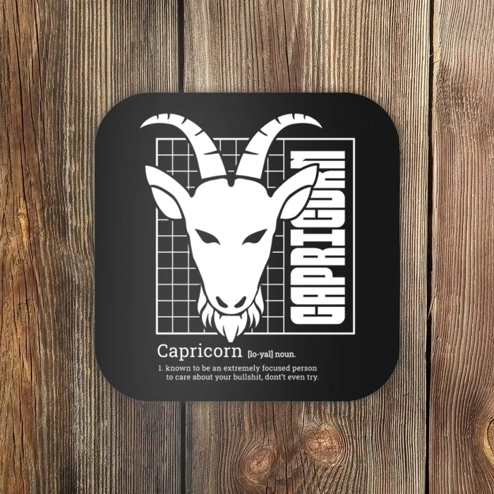 Capricorn Zodiac Definition Coaster