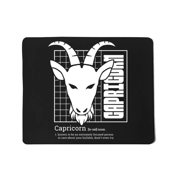 Capricorn Zodiac Definition Mousepad